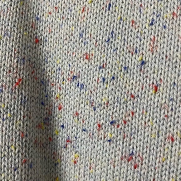 NWT LOFT Blue Confetti Flecked Tie Side Oversized (XS/S) Poncho - Picture 4 of 7